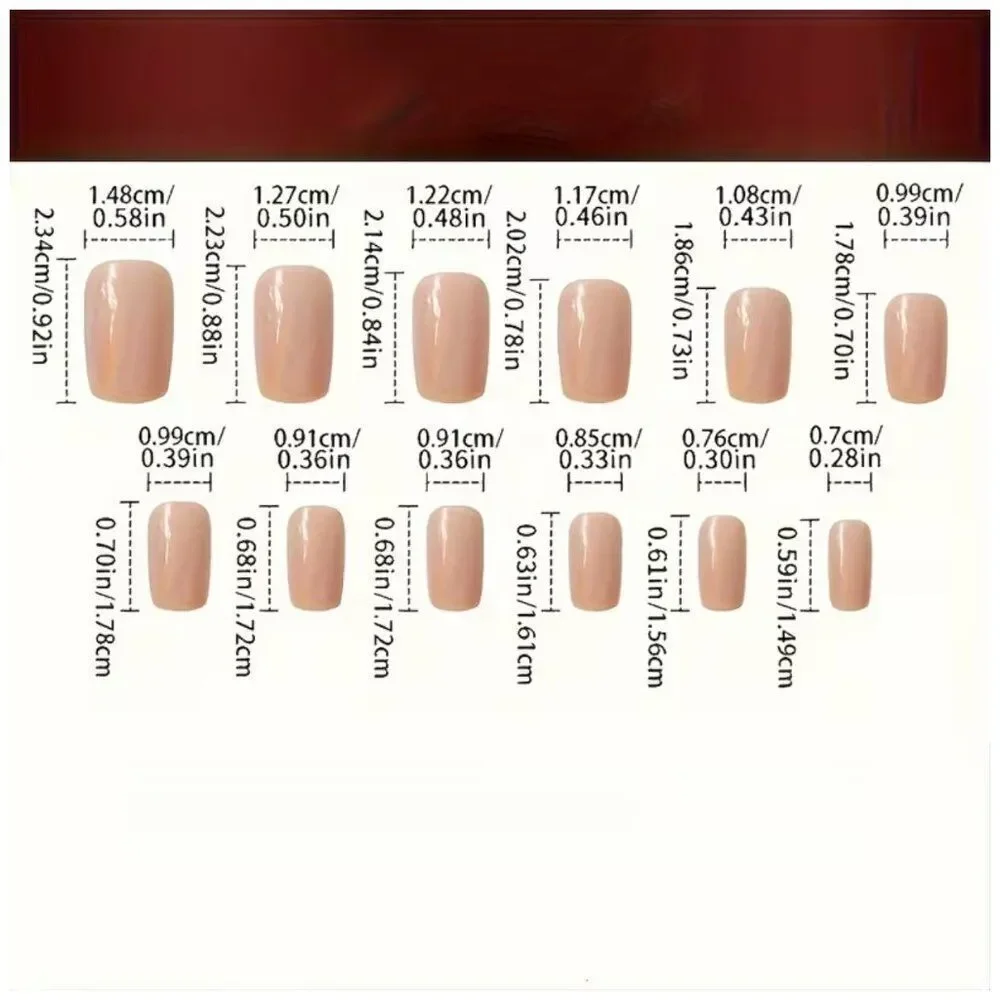 NWT 24pc Black Gold Metallic French Tip Press On Nails Medium Squoval Short